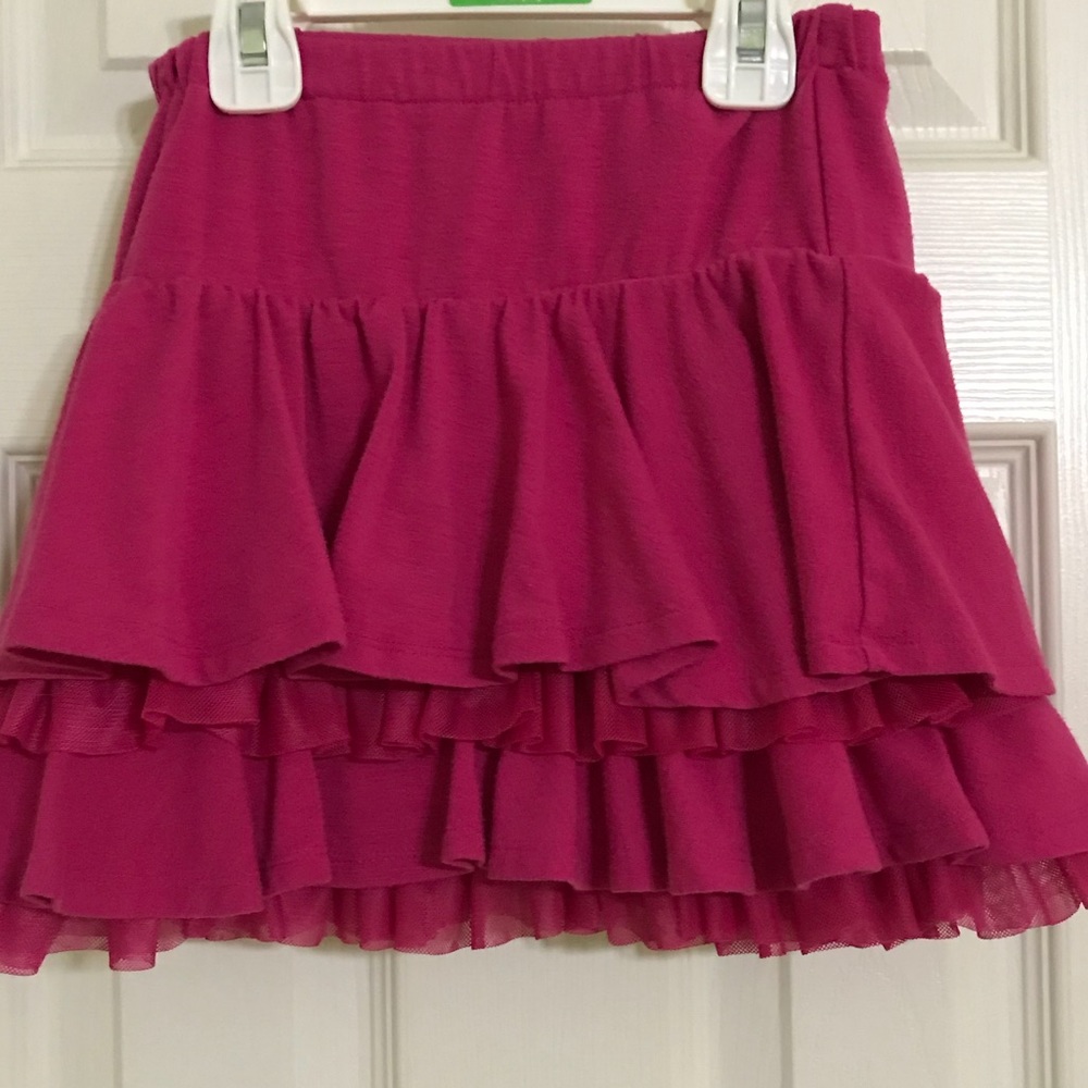 Gymboree hot pink ruffle skirt